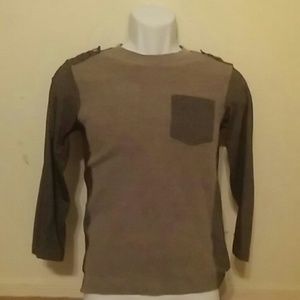 a grey long sleeve